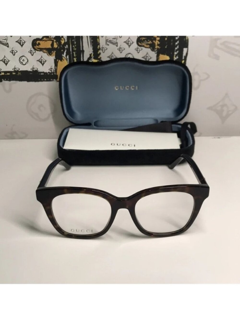 Luxury New Authentic Gucci GG0349O 006 Eyeglasses - Picture 10 of 14
